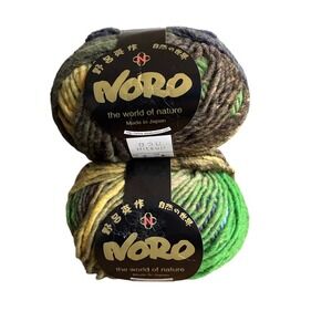 Noro Hitsuji Yarn Lot 2 100% Wool Bulky Knit Crochet Maker Craft
